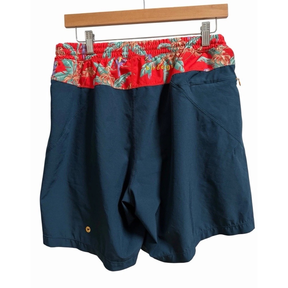 Birddogs Mens Shorts Boom Boomstick Blue Red Tropical Lined Gym Short Sz Large - Picture 5 of 5